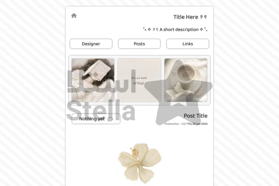 قالب وبلاگ شماره 17 - مینیمال روشن