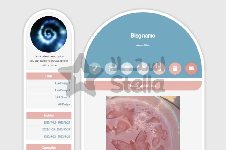 قالب وبلاگ شماره 9 - &nbsp;دو ستونه فانتزی